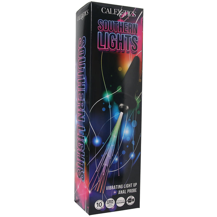 Southern Lights Vibrating Butt Plug in Black