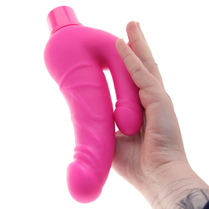 Power Stud Rechargeable Over & Under Vibe in Pink