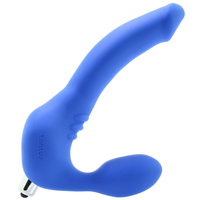 Strapless Slim Silicone Double Dildo in Blue