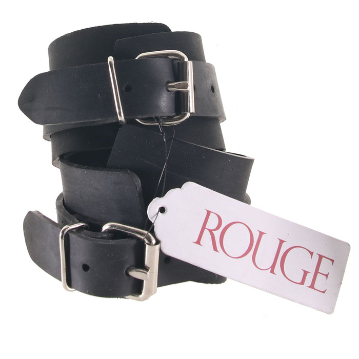 Rubber Wrist Cuffs in Black