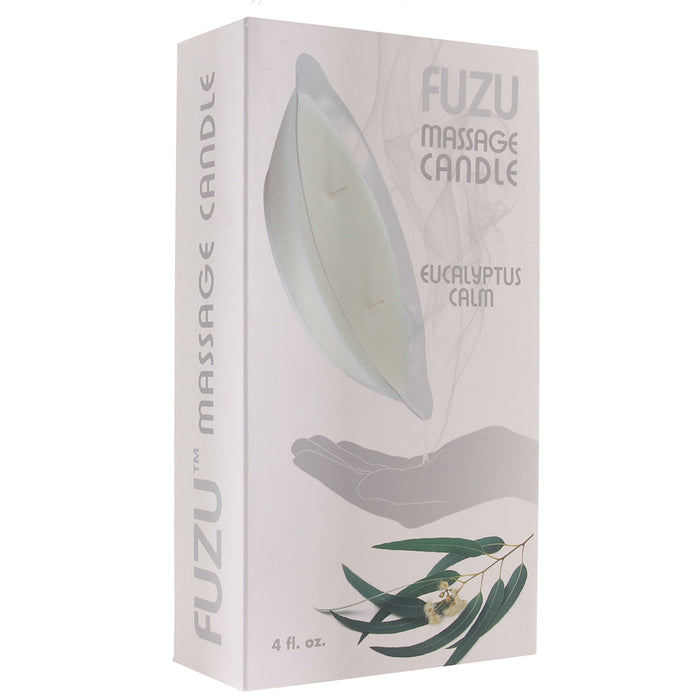 Fuzu Massage Candle 4oz in Eucalyptus Calm