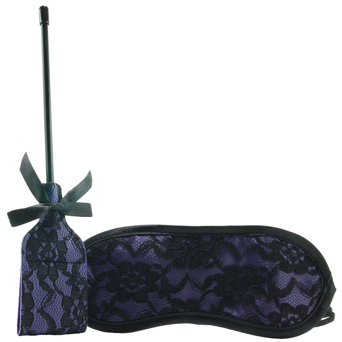 Heart-Throb Deluxe Harness Kit & Curved Dildo in Purple