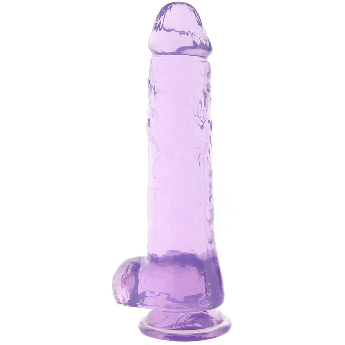 RealRock 10 Inch Realistic Ballsy Dildo in Purple