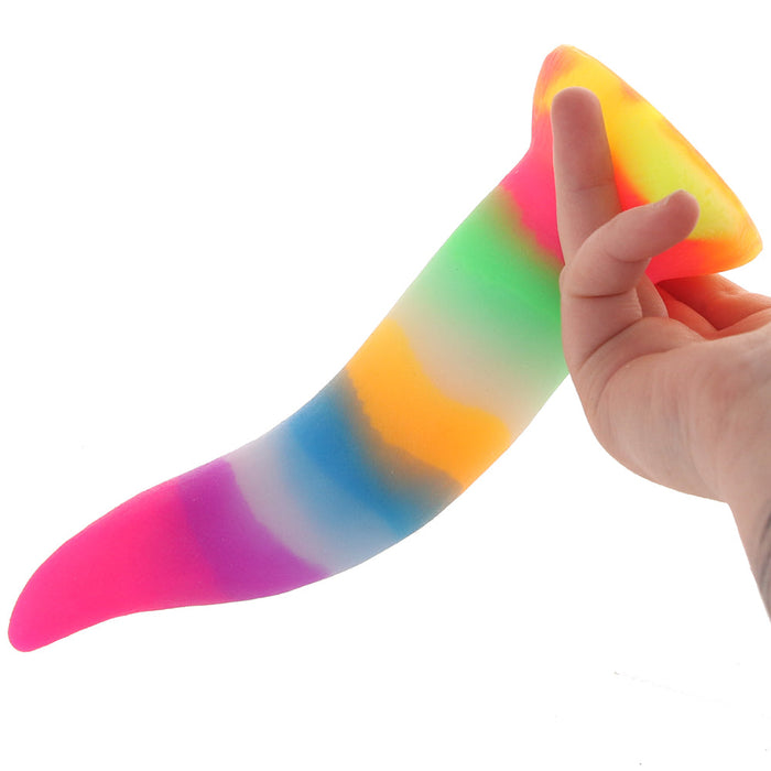 Unicorn Kiss Glow-in-the-Dark Silicone Dildo