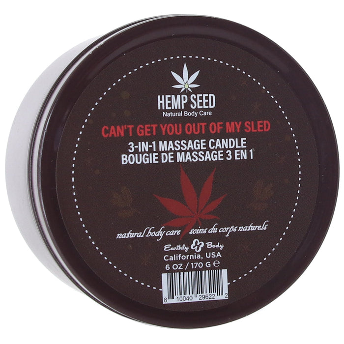 3-in-1 Massage Candle 6oz in Can't Get You Out Of My Sled