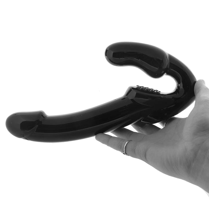 Strap U Revolver Strapless Strap-On Dildo in Black