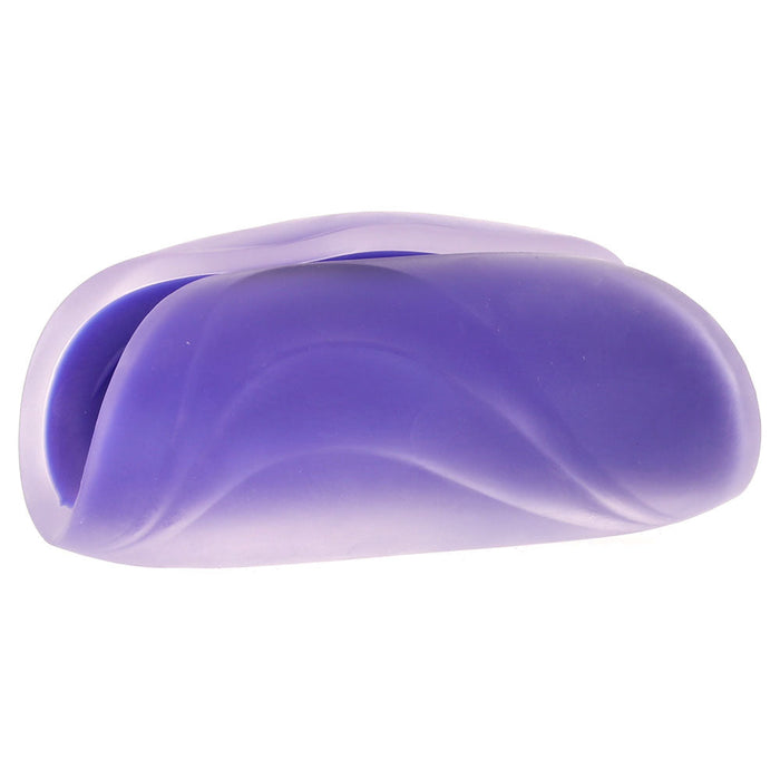 The Gripper Spiral Grip Open Sleeve Masturbator in Purple