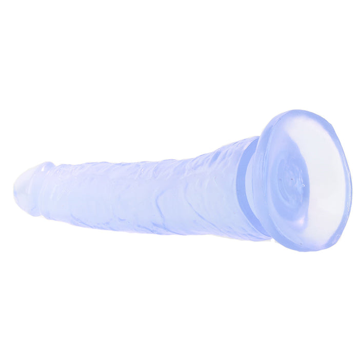 Basix Slim 7 Inch Dildo in Clear