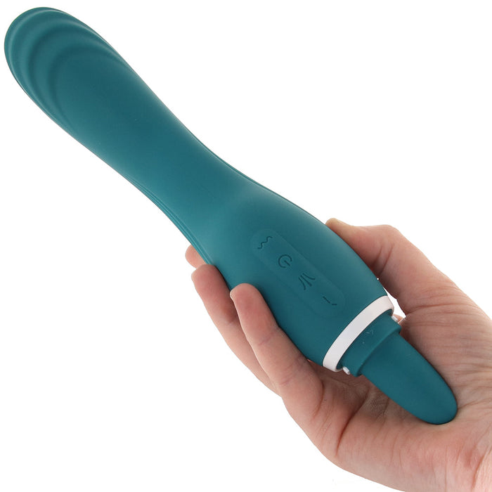 Inya Triple Delight Licking Suction Vibe in Dark Teal