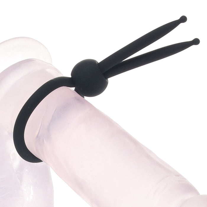 Alpha Liquid Silicone Lasso Ring in Black