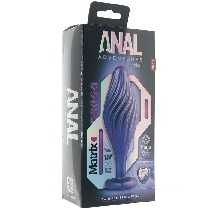 Anal Adventures Matrix Swirling Bling Plug