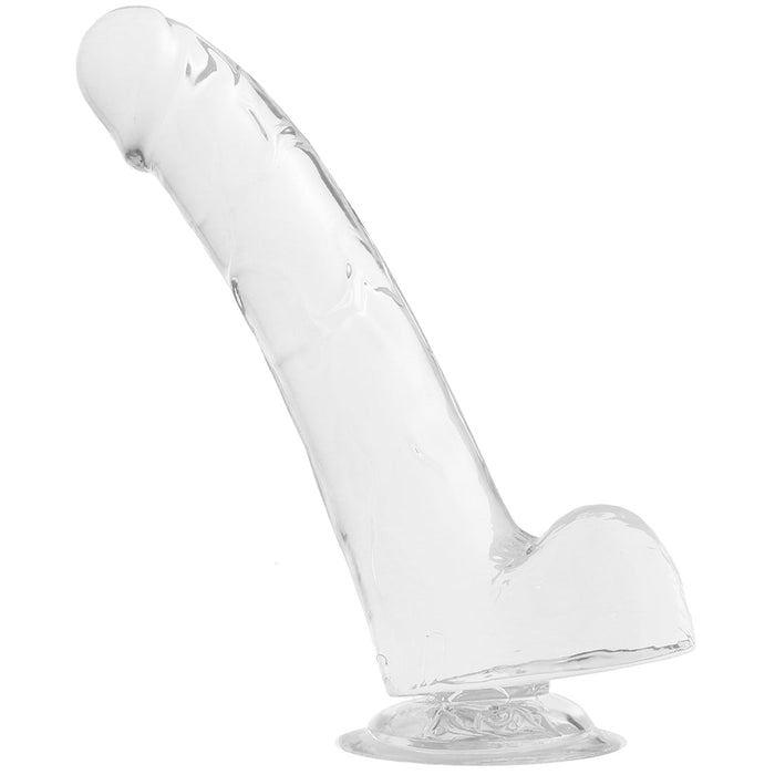 King Cock 9 Inch Ballsy Dildo in Clear