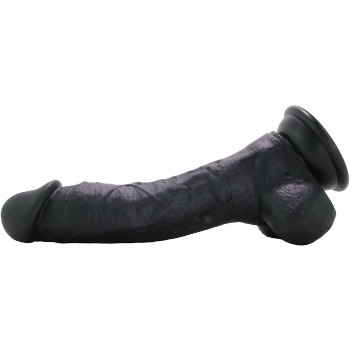 ColourSoft 8 Inch Silicone Dildo in Black