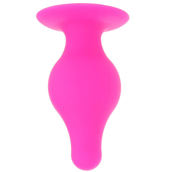 Squeeze-It Small Tapered Butt Plug in Pink