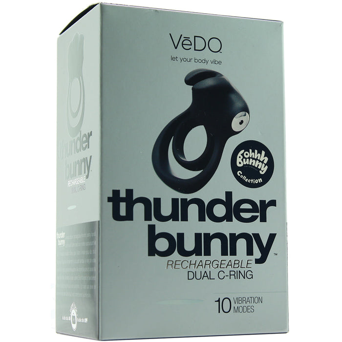 Thunder Bunny Rechargeable Dual C-Ring in Black