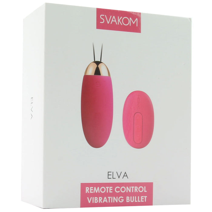 Elva Remote Control Vibrating Bullet in Plum Red