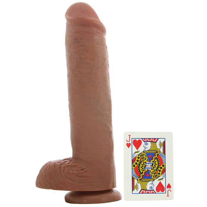 King Cock 11" Cock with Balls in Tan