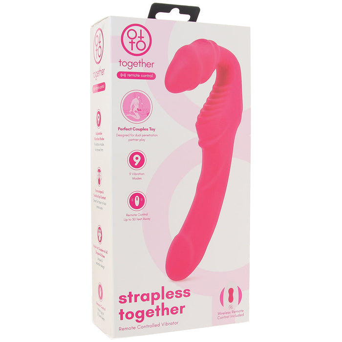 Together Strapless Strap-On Vibe in Pink