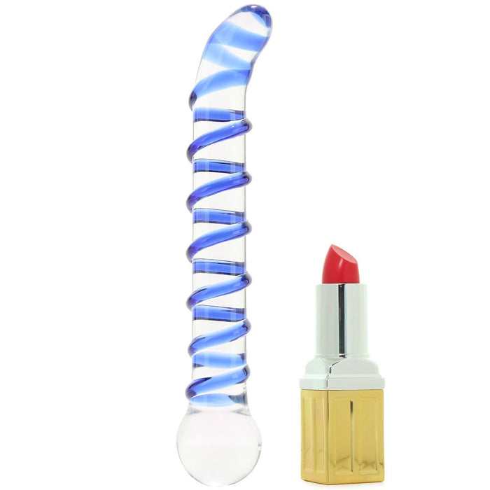 Mr. Swirly 6.5 Inch G-Spot Glass Dildo