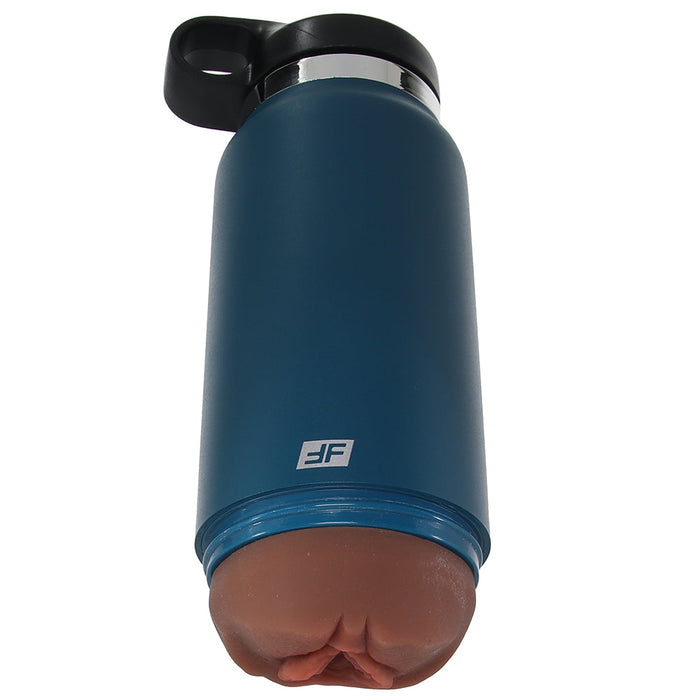 PDX Plus Blue F*ck Flask Discreet Stroker in Brown