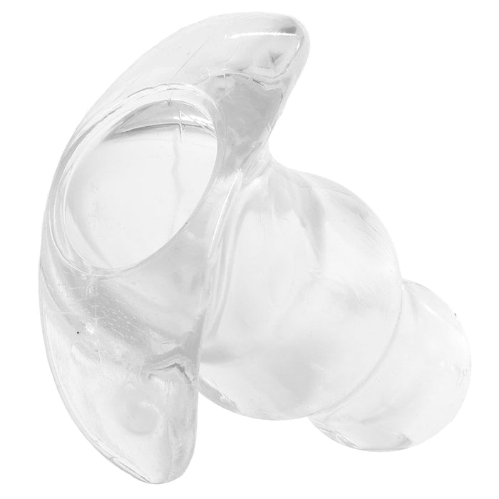 Master Series Clear View Hollow Anal Plug in M