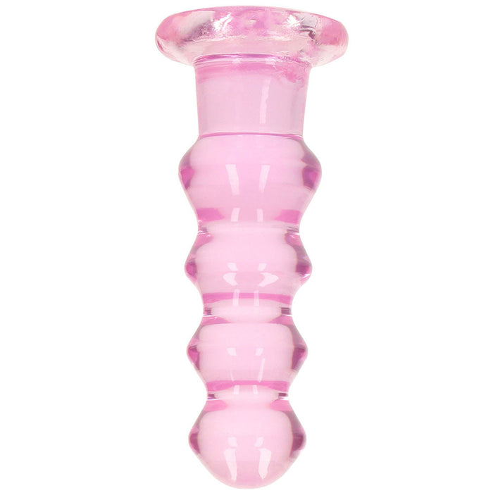 RealRock Crystal Clear Jelly 5.5 Inch Curvy Dildo in Pink