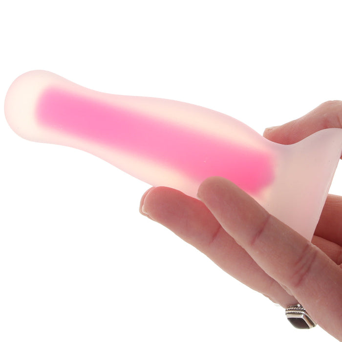 Luminous Glow In The Dark Small Butt Plug in Pink