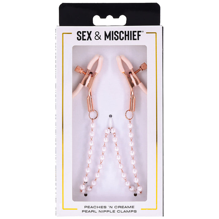 S&M Peaches 'n CreaMe Pearl Nipple Clamps