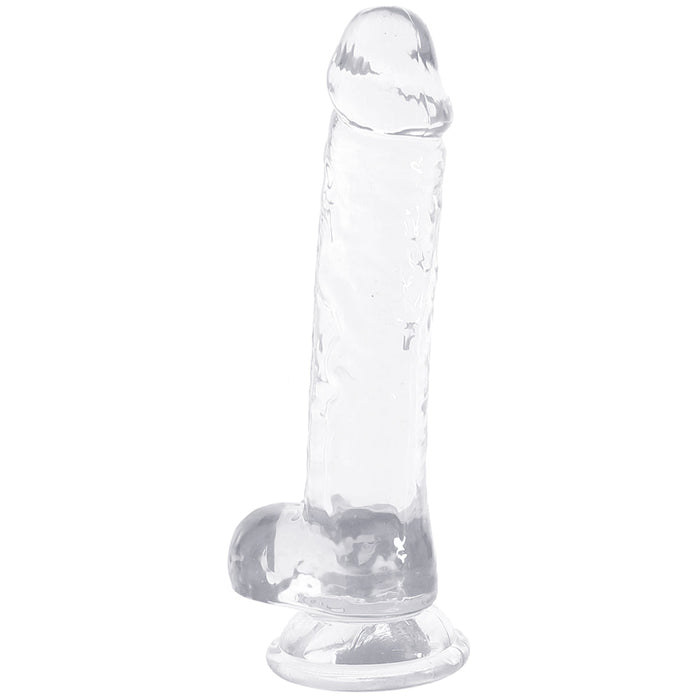 Naturally Yours 7 Inch Crystalline Dildo in Clear