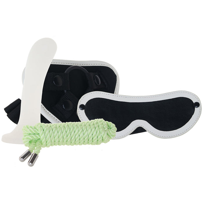 WhipSmart Glow In The Dark Strap-On Bondage Set