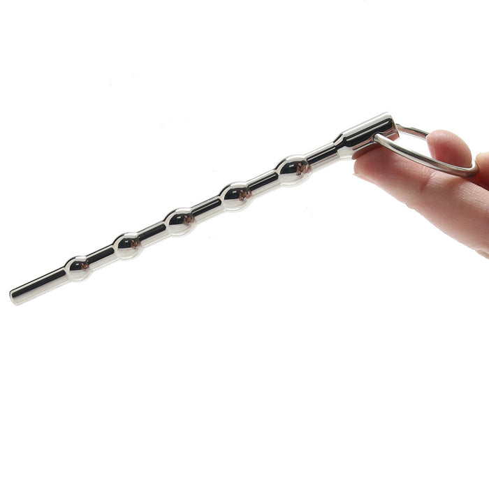 Blueline 4.5 Inch Stainless Steel Beaded Urethral Sound