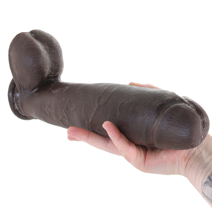 Au Naturel Huge 10 Inch Sensa Feel Dildo in Chocolate