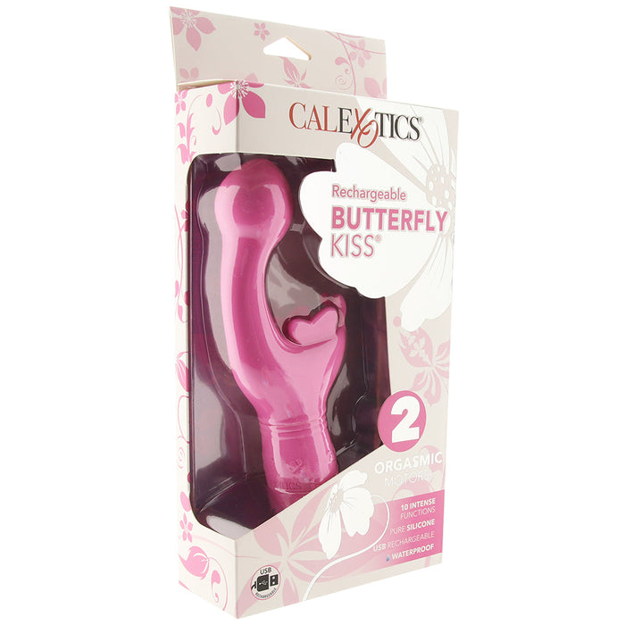 Rechargeable Butterfly Kiss Vibrator in Pink