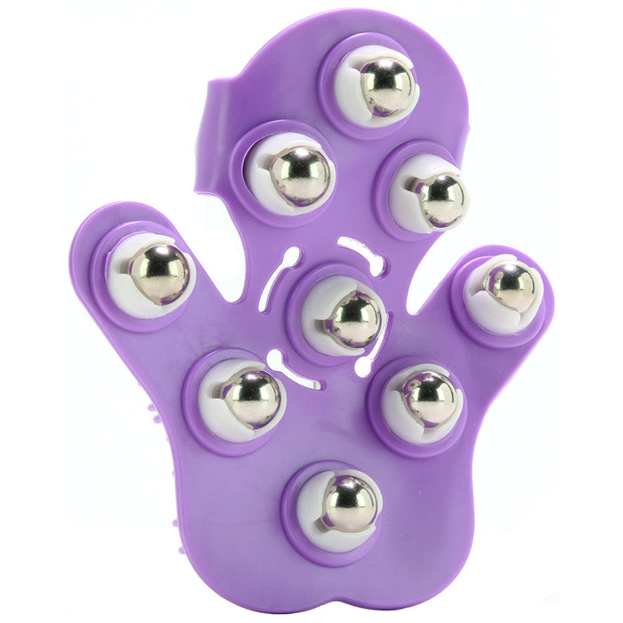 Neon Purple Massaging Roller Glove