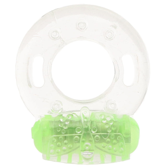 Play With Me Arouser Vibrating C-Ring in Green