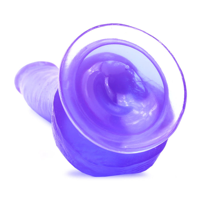 Basix 9 Inch Suction Cup Dildo in Purple