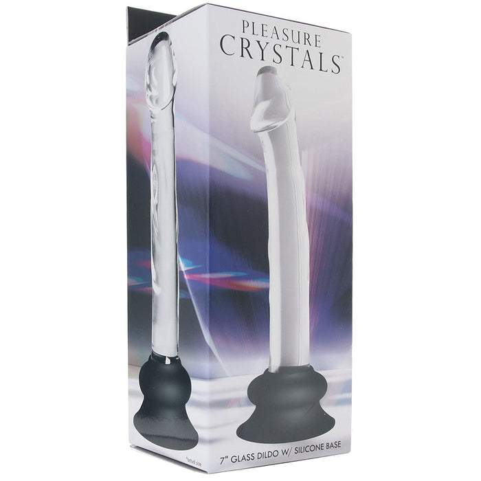 Pleasure Crystals 7 Inch Glass Dildo