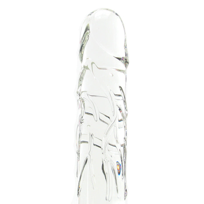 Blown Large Realistic Glass Dildo in Clear