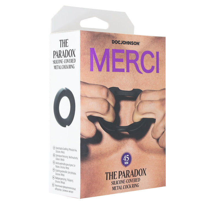 The Paradox 45mm Silicone and Metal Cock Ring