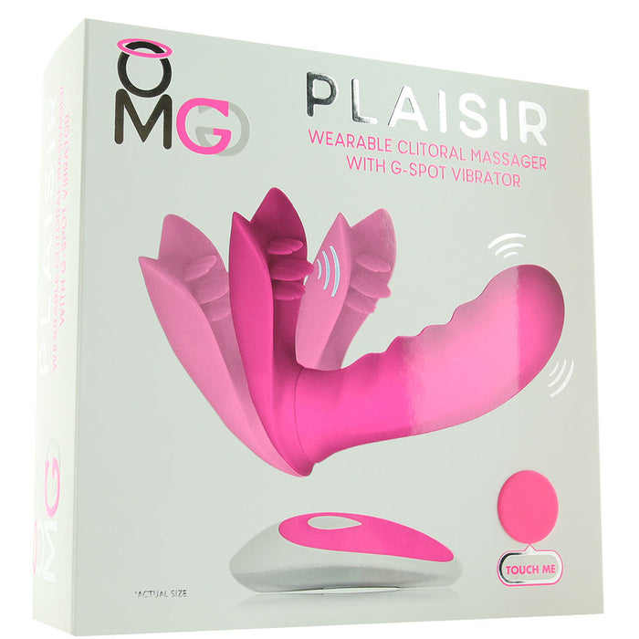 OMG Plaisir Wearable Clitoral & G-spot Vibe in Pink