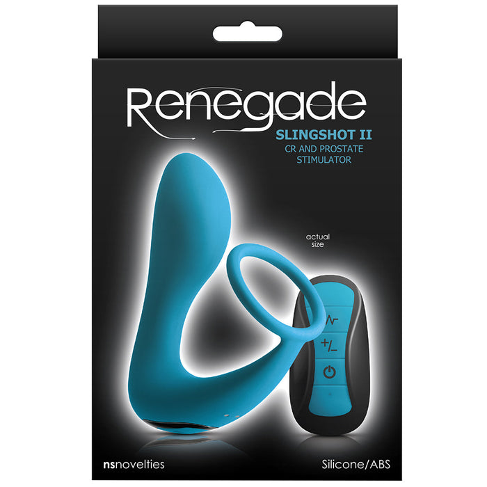 Renegade Slingshot II Ring and Prostate Stimulator in Teal