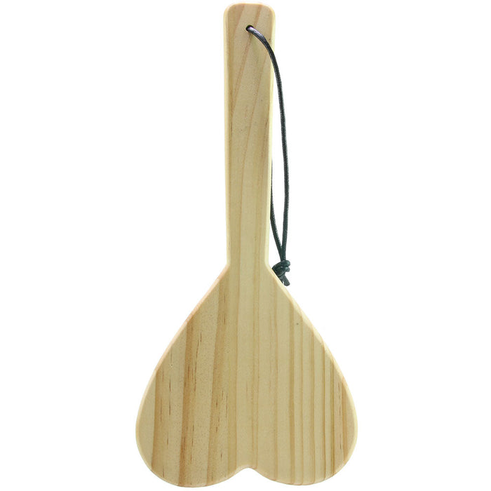 Heart Shaped Wood SLAVE Paddle