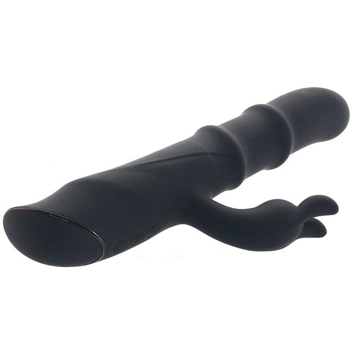 Ringmaster Sliding Rabbit Vibe in Black