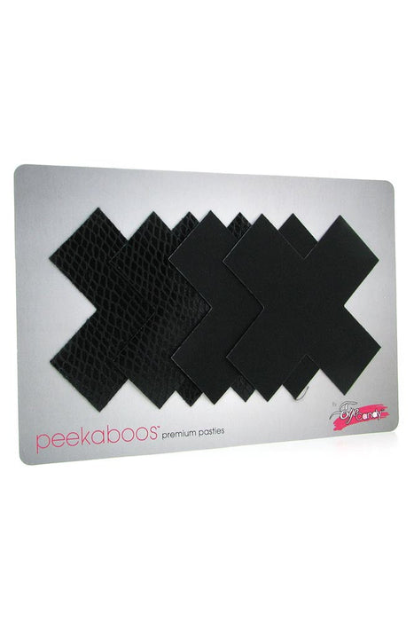 Peekaboos Classic Black X Pasties