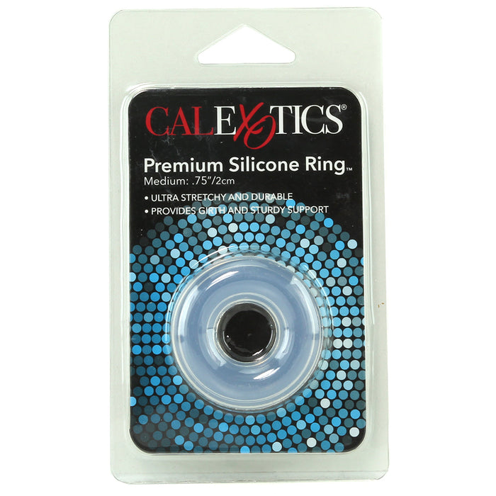 Medium Premium Silicone Cock Ring in Clear