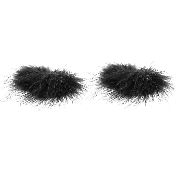 Nipple Couture Marabou Covers in Black