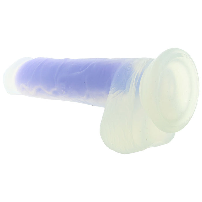 Luminous Glow In The Dark Dildo in Blue