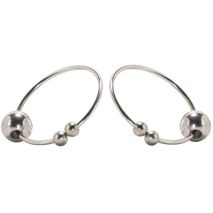 nipple play Non-Piercing Nipple Rings in Silver