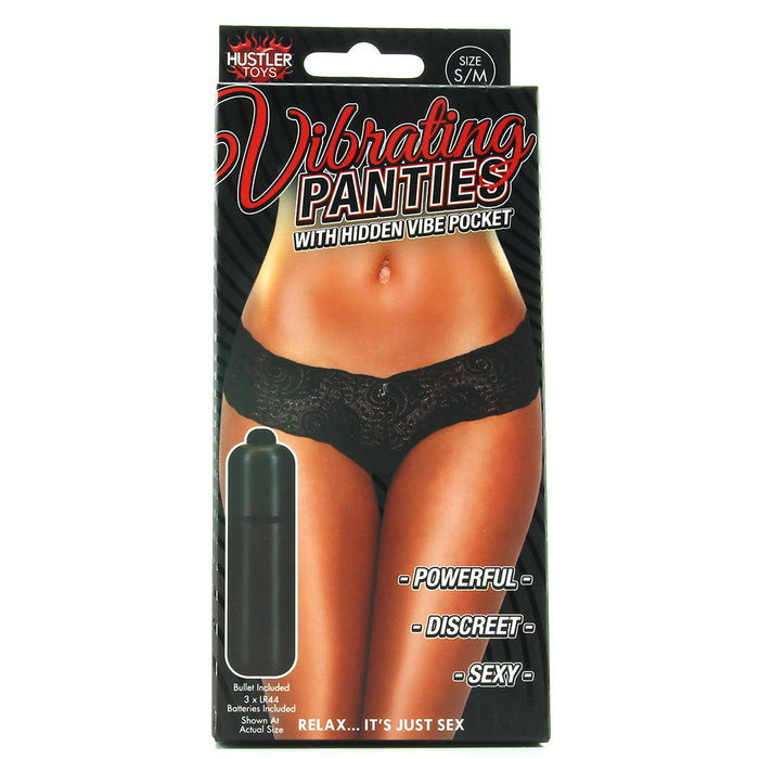 Vibrating Panties with Hidden Vibe Pocket /M