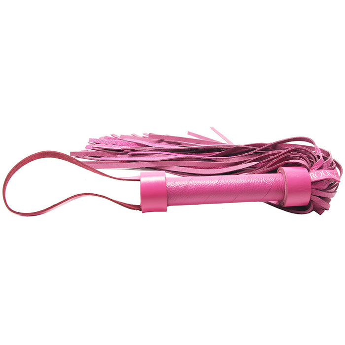 Leather Flogger in Pink